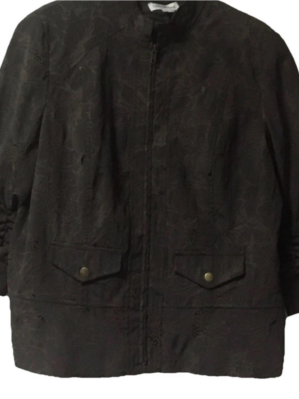 Vintage ~ Coldwater Creek ~ Women’s ~ Jacket ~ Size 14 ~ Large ~ Brown~Full Zip